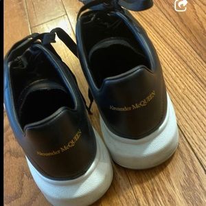 Alexander Mcqueens black with white sole
